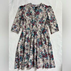 Whirlaway Frocks (Vintage 80s?) floral dress  -Tagged Size 16P -see pics though!